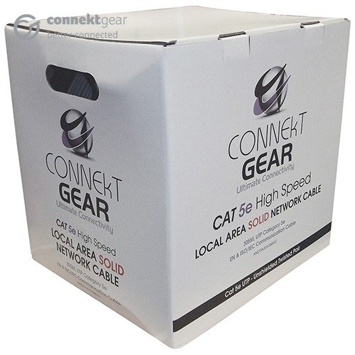 GROUP GEAR 305 m Category 5e Network Cable for Network Device - Grey