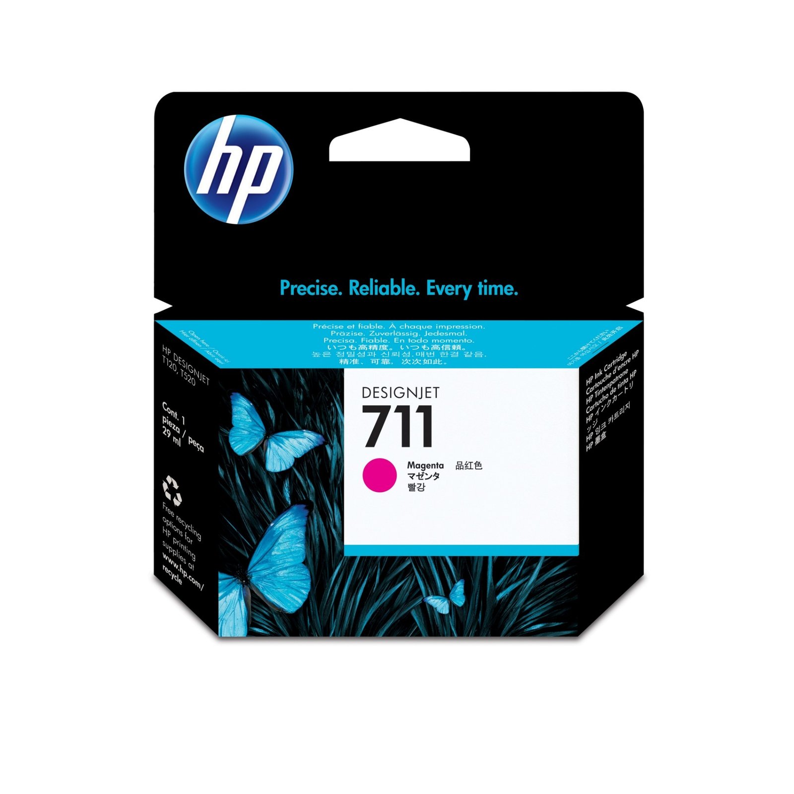HP 711 - magenta - original - DesignJet - ink cartridge