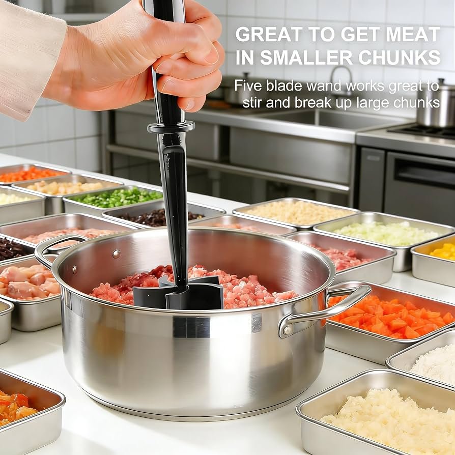 Nylon Meat Masher with Non-Slip Handle